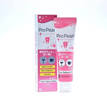 ZEOLA PRO PEARL COOL MINT Японска избелваща паста за зъби  срещу петна и оцветявания 100 г 