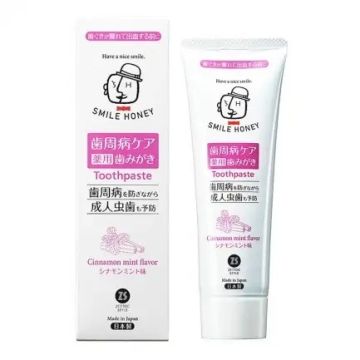 ZEOLA SMILE HONEY CINNAMON MINT  Японска паста за зъби с билкови екстракти за защита от кариес, плака и лош дъх  120 г 