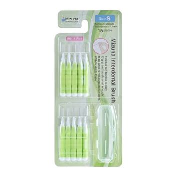 ZEOLA Mizuha Японски Интердентални четки за зъби S х 15 бр Комплект + кутия за съхранение