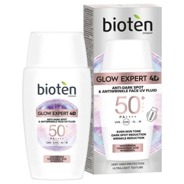 Bioten Glow Expert 4D Флуид за лице SPF50+ 50 мл