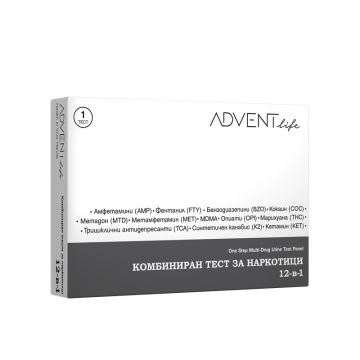 Комбиниран тест за наркотици Advent Life 12 в 1