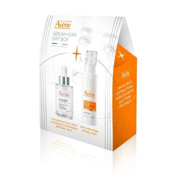 BOX Avene Hyaluron Activ B3 Серум концентрат за лице с изпълващо действие 30 мл + Слънцезащитен анти ейдж флуид SPF50 40 мл Комплект