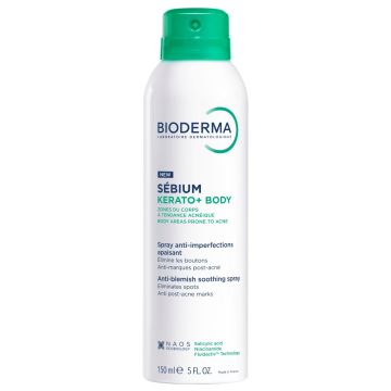 Bioderma Sebium Kerato+ Body Спрей за тяло 3 в 1 150 мл