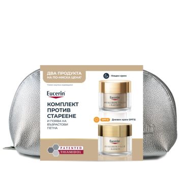 Eucerin Hyaluron-Filler + Elasticity Дневен крем за всеки тип кожа SPF15 50 мл + Нощен крем за всеки тип кожа 50 мл Комплект