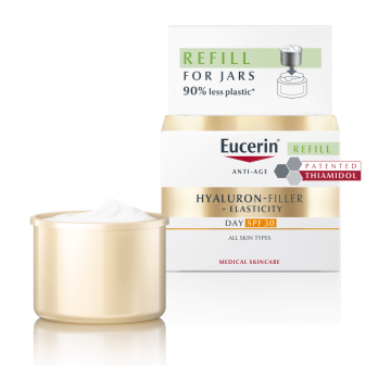 Eucerin Hyaluron-Filler + Elasticity Дневен крем за всеки тип кожа SPF30 50 мл Пълнител