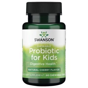 Swanson Пробиотик за деца вкус на череша х 60 дъвчащи таблетки