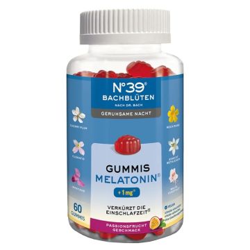 N39 Melatonin Dr Bach Спокойна нощ желирани таблетки с плодов вкус х 60 бр