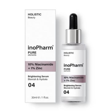 Inopharm Pure elements Серум за лице с 10% Ниацинамид и 1% Цинк 30 мл