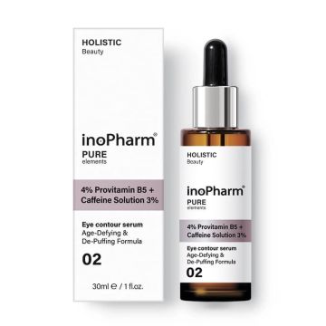Inopharm Pure elements Серум за очи с 4% провитамин B5 и Кофеинов разтвор 3% 30 мл