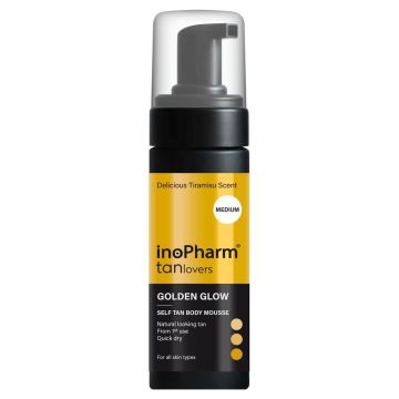 InoPharm Tan lovers Автобронзант пяна за тяло Golden Glow Medium 150 мл