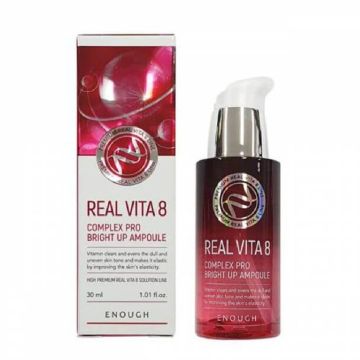 Enough Premium Real Vita 8 Complex Pro Озаряваща ампула за лице 30 мл