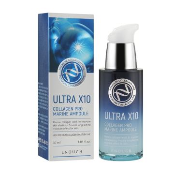 Enough Premium Ultra X10 Collagen Pro Marine Ампула за лице 30 мл