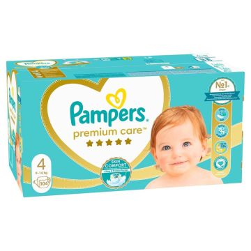 Пелени Pampers Premium Care MB размер 4 Maxi 9-14 кг х 104 бр
