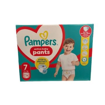 Пелени - гащички Pampers Premium Care Pants размер 7, 15+ кг, 74 бр