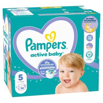 Пелени Pampers Active Baby МВ размер 5, 11-16 кг, 111 бр