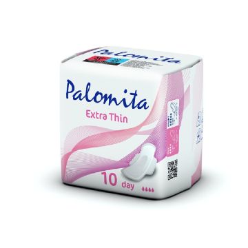 Palomita Ultra Thin Дамски превръзки екстра тънки, дневни с крилца 10 бр
