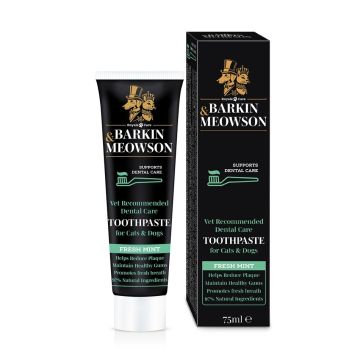 Barkin&Meowson Паста за зъби с пребиотик за куче и котка с вкус мента 75 мл