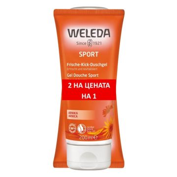 Weleda Енергизиращ душ-гел с арника 2 х 200 мл Комплект