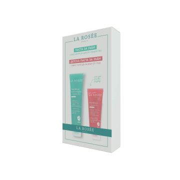 La Rosee Паста за зъби с органична мента 75 мл + La Rosee Паста за зъби за деца с органична ягода 1Г+ 50 мл Комплект