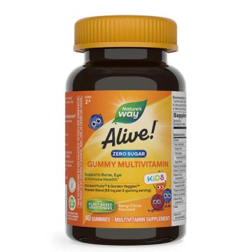 Nature's Way Alive Kids Premium Алайв мултивитамини за деца без захар х 40 желирани таблетки