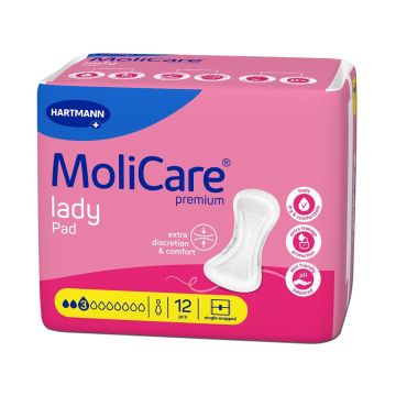 Hartmann MoliCare Lady Подложки за жени 3 капки х 12 бр