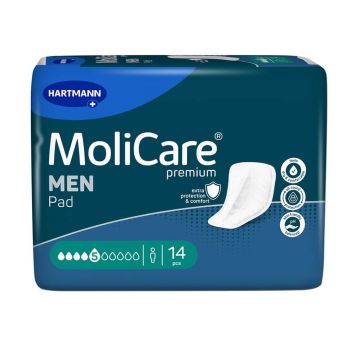 Hartmann MoliCare Men Подложки за мъже 5 капки x 14 бр