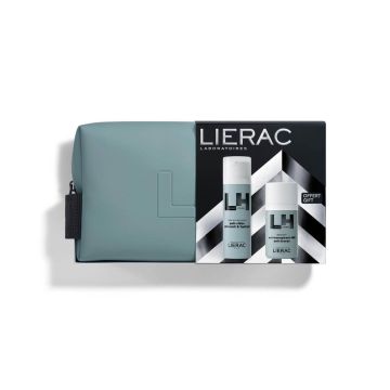 Lierac Homme Крем против бръчки за мъже 50 мл + Lierac Homme Дезодорант рол он против изпотяване за мъже 50 мл + Подарък: несесер Комплект