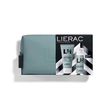 Lierac Homme Балсам за след бръснене 75 мл + Lierac Homme Пяна за бръснене 50 мл + Подарък: несесер Комплект