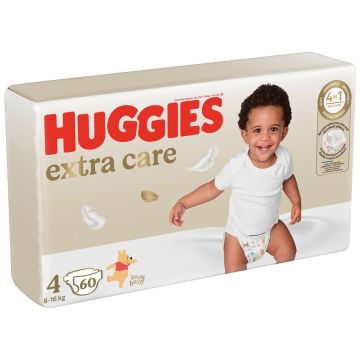 Huggies Extra Care Пелени 4 8-16 кг x 60 бр