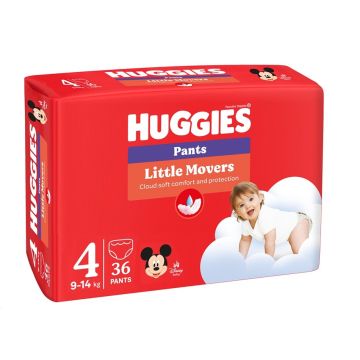 Huggies Little Movers Universal Disney Пелени гащи 4 9-14 кг х 36 бр