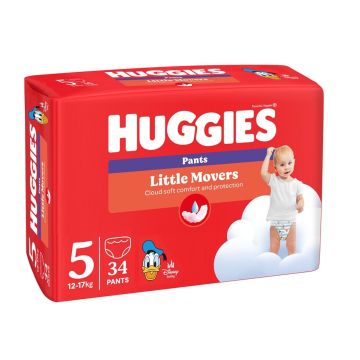 Huggies Little Movers Universal Disney Пелени гащи 5 12-17 кг х 34 бр
