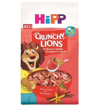 HiPP Био Хрупкаво мюсли с ягода и ванилия 3Г+ 300 гр