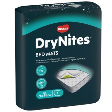 Huggies DryNites Протектор за легло 78х88см, 7 бр