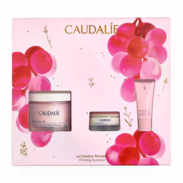 Caudalie Resveratrol-Lift Стягащ кашмирен крем 50 мл + Caudalie Resveratrol-Lift Стягащ нощен крем 15 мл + Caudalie Resveratrol-Lift Стягащ околоочен гел крем 5 мл Комплект