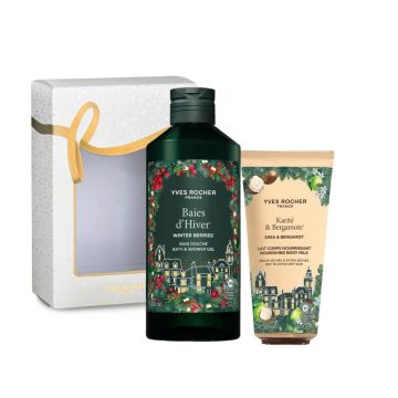 Yves Rocher Baies d'Hiver & Karite Лимитиран комплект Зимни плодове и Карите (душ гел/лосион за тяло/кутия)