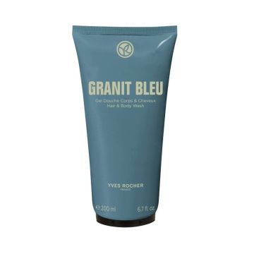 Yves Rocher Granit Blue Душ гел за коса и тяло 200 мл