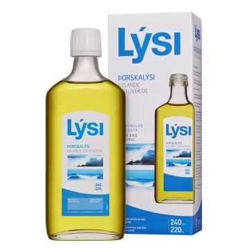 Lysi Омега 3 2160 мг Масло от черен дроб на Ирландска треска 240 мл