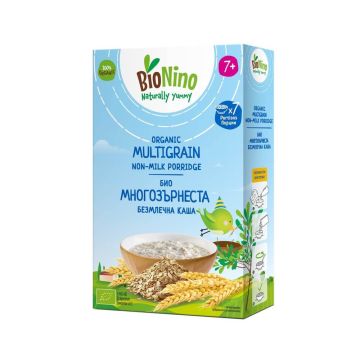 BioNino Био Безмлечна многозърнеста каша 7М+ 200 г