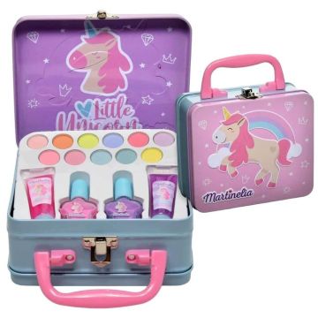 Martinelia Little Unicorn Комплект козметика в метално куфарче с 15 части