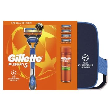 Gillette Fusion 5 Подаръчен комплект за мъже с несесер Коледа 2025