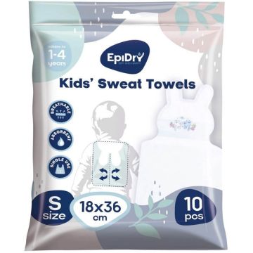 EpiDry Еднократни детски кърпи при изпотяване 18 x 36 см х 10 броя