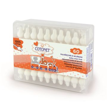 Cotonet Клечки за уши, биоразградими 60 бр.