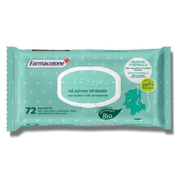 Мокри кърпички Natural bebe с капак  х 72 бр