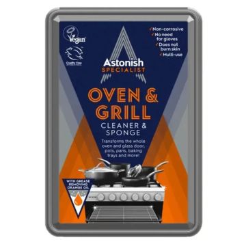 Astonish Паста за почистване на фурни и грилове 250гр + гъба Комплект