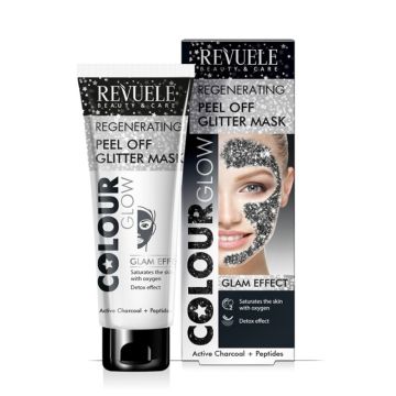 Revuele Черна регенерираща маска за лице с отлепване 80 мл