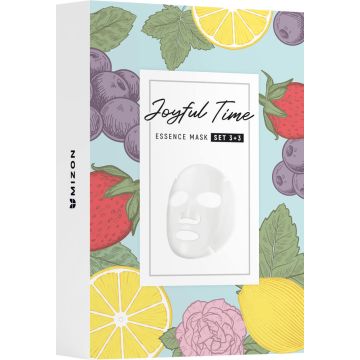 MIZON Joyful Time Aloe Vera Шийт маска за лице с екстракт от Алое Вера х 3 броя + MIZON Joyful Time Vitamin Шийт маска за лице с витамин Ц х 3 броя Комплект