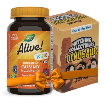 Nature's Way Alive Kids Premium Алайв мултивитамини за деца х 90 желирани таблетки + Подарък Комплект
