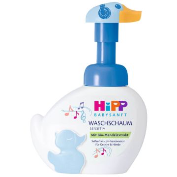 Hipp Babysanft Измивна пяна за ръце и лице Пате синьо 250 мл