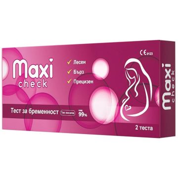 Maxi Check Тест за бременност писалка х 2 бр