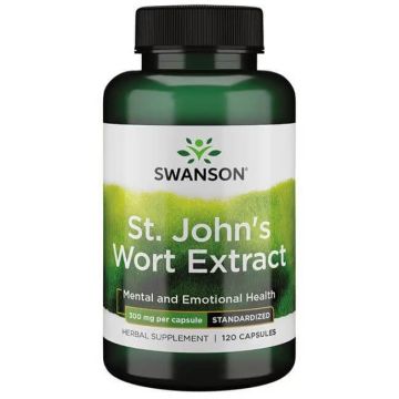 Swanson St. John's Wort Extract Екстракт от жълт кантарион – стандартизиран х 120 капсули